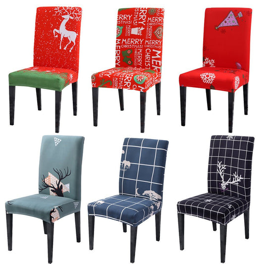 Christmas Elastic Chair Cover - Holiday Hobby Shop