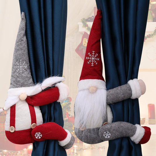 Christmas Gnome Curtain Tieback - Holiday Hobby Shop